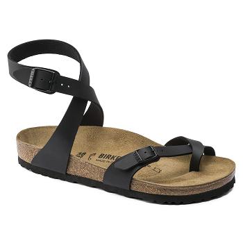 Birkenstock Yara Birko Flor Sandaler Dame Sort | DK 365SGL